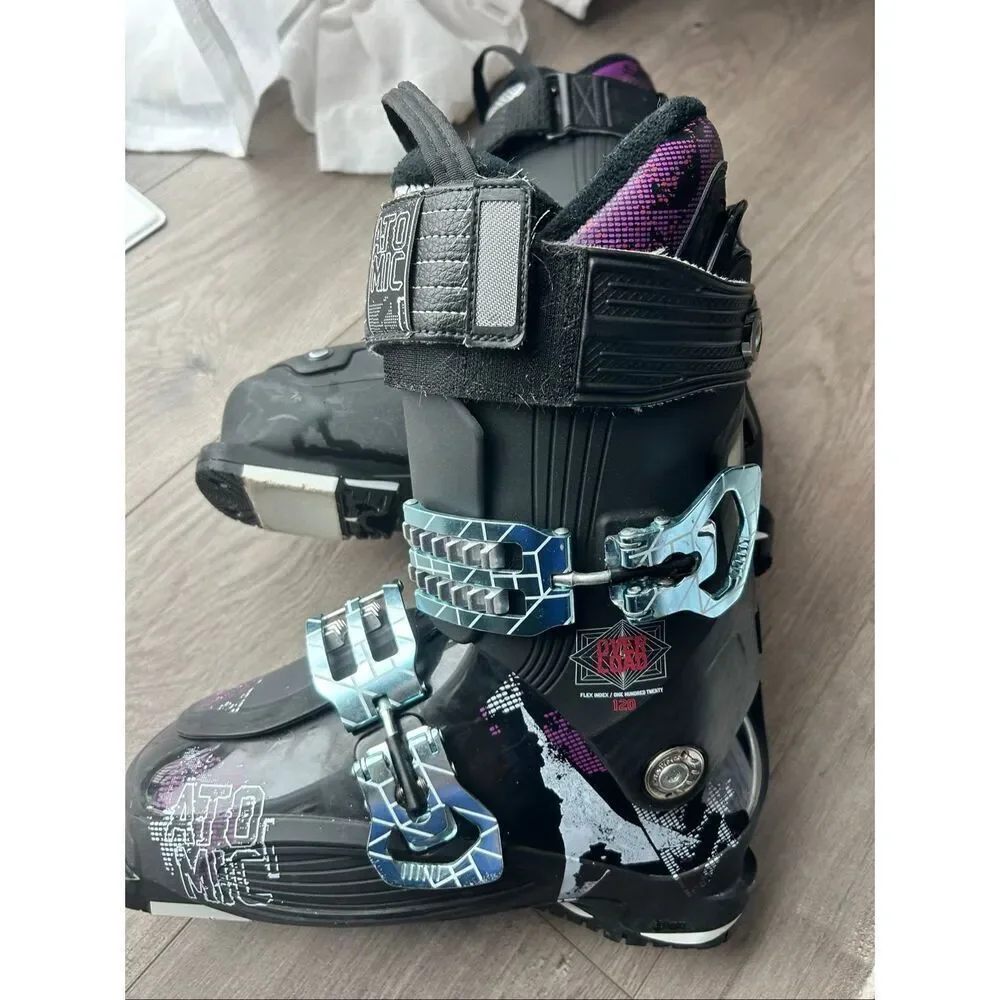 Atomic M fit 120 Black Downhill Ski Boots Size 26CM/Mondo 8 Men, 9 Womens black